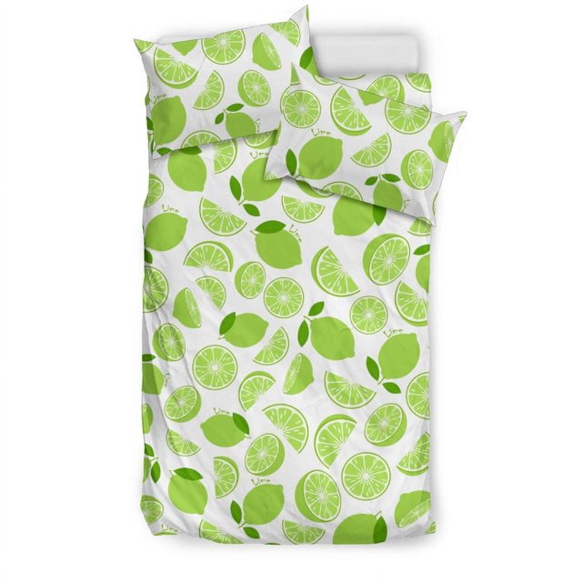 Juego de cama con diseño de lima