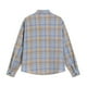 thumbnail image 3 of Blusa y camisa de manga larga con cuello vuelto para hombre, blusa informal a cuadros a la moda con botones y cuello vuelto, blusa de poliéster para hombre, 3 of 3
