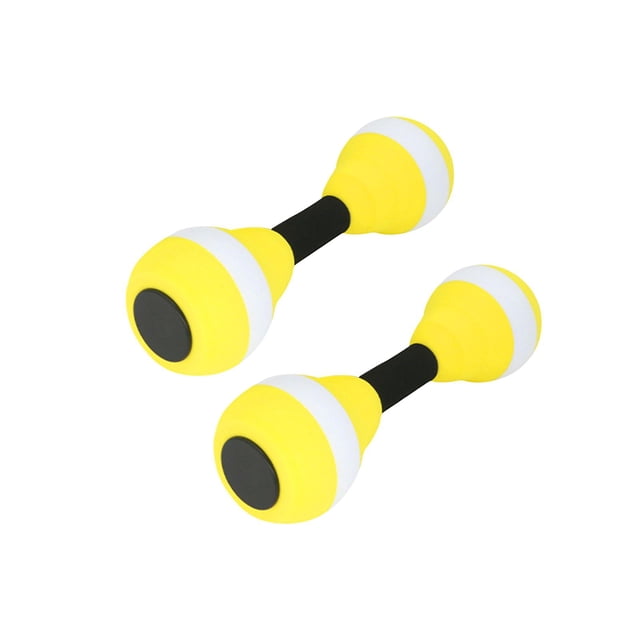 Deportes Acuáticos Ejercicio Pesas Ejercicios Equipo Ligero Dispositivo Acuático amarillo y blanco Zulema Mancuernas Acuáticas
