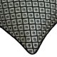 thumbnail image 2 of Fundas de almohada grises y negras de 40 x 40 cm (16 x 16 pulgadas), cojines de seda bordados para sofá, diseño contemporáneo de lunares - Tocador de lunares grises, 2 of 3