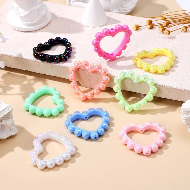 unbranded 18Ud Acrílicas En Forma Con Agujeros Para Collares Y Pulseras DIY