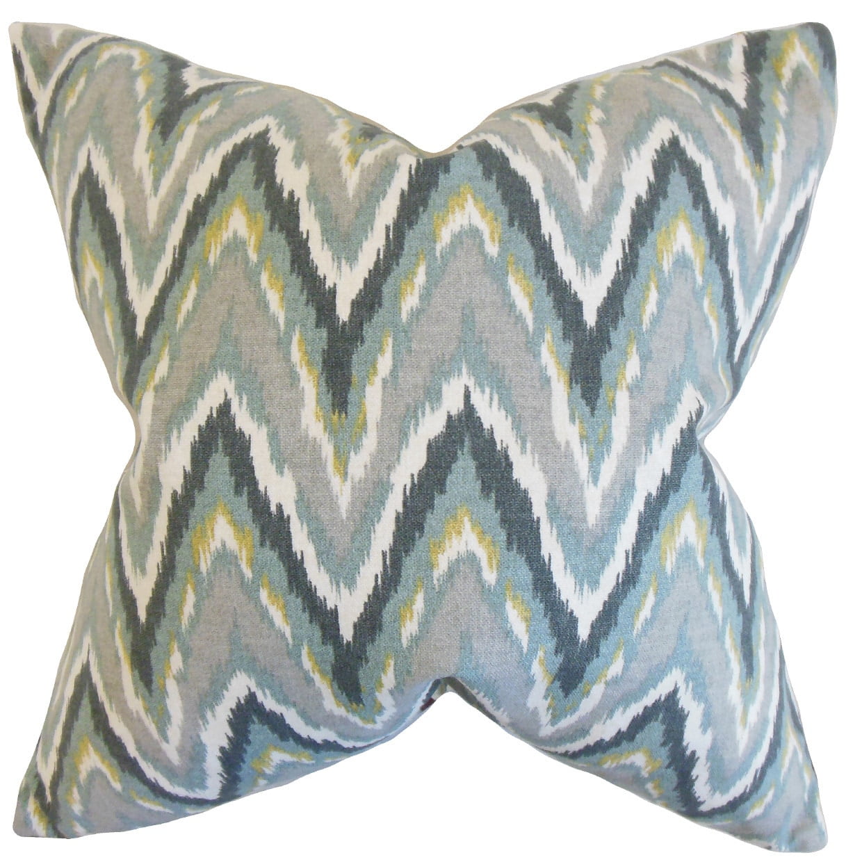 The Pillow Collection Matisse Zigzag Currant Down Filled Throw Pillow