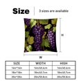 thumbnail image 5 of Grape Velvet Throw Pillow Covers Set of 2 | Unique Patterns in 16x16, 18x18, 20x20 Inches |for Home Decor and Gifts | Includes Pillow Inserts | Throw Pillow Inserts Included, 5 of 6