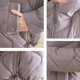 thumbnail image 4 of Puntoco Chaqueta De Algodón Cálida De Manga Larga Con Gorro De Color Liso Informal Para Mujer, 4 of 6