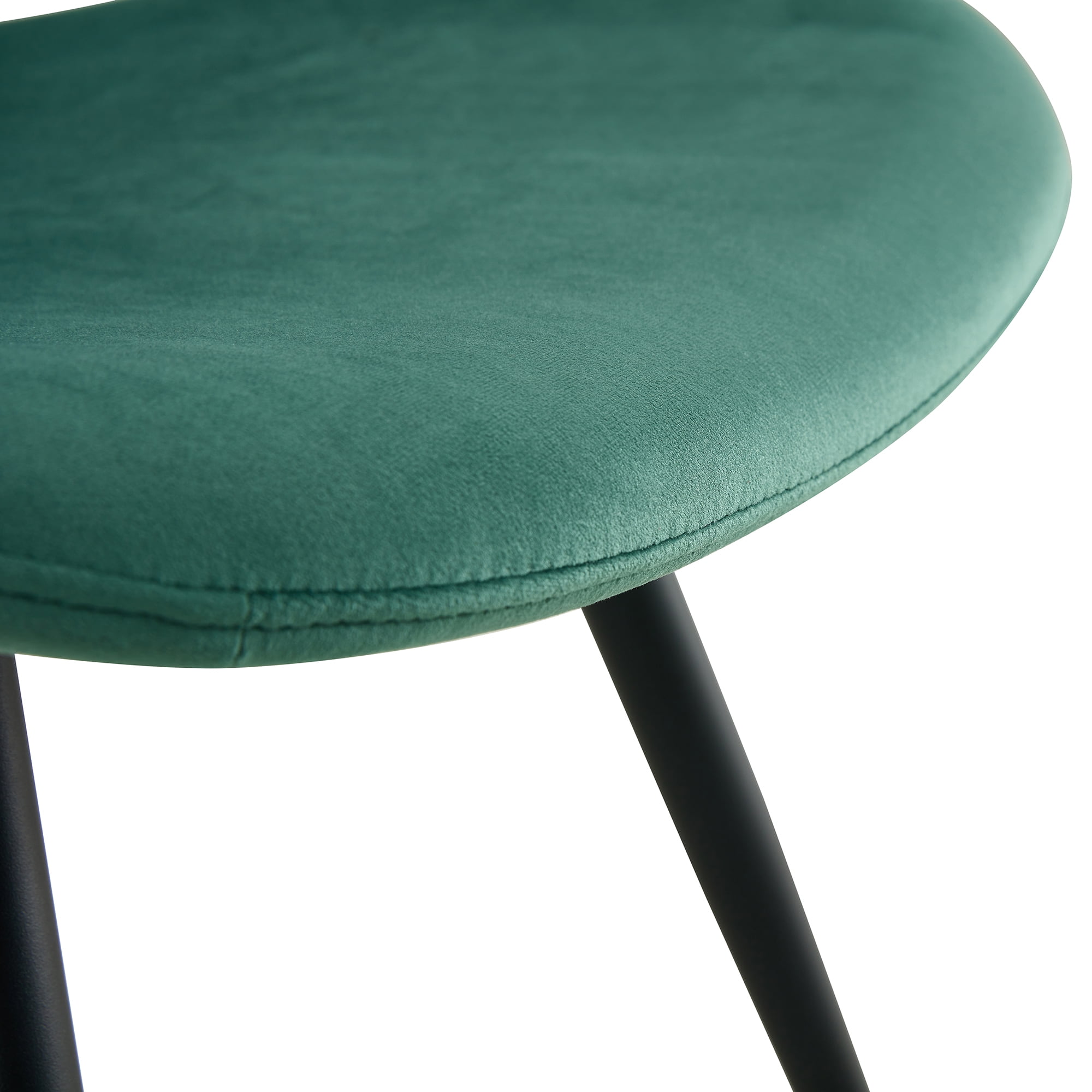 Resenkos Modern Velvet Dining Chairs Set of 2 with Metal Legs, Upholstered Side Chairs for Dining Room Kitchen, Dark Green Resenkos Modern Velvet Dining Chairs Set of 2 with Metal Legs, Upholstered Side Chairs for Dining Room Kitchen, Dark Green