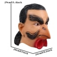 thumbnail image 2 of Cubierta de cara de gallo con rostro humano Ticfox accesorios para disfraces de Halloween, 2 of 7