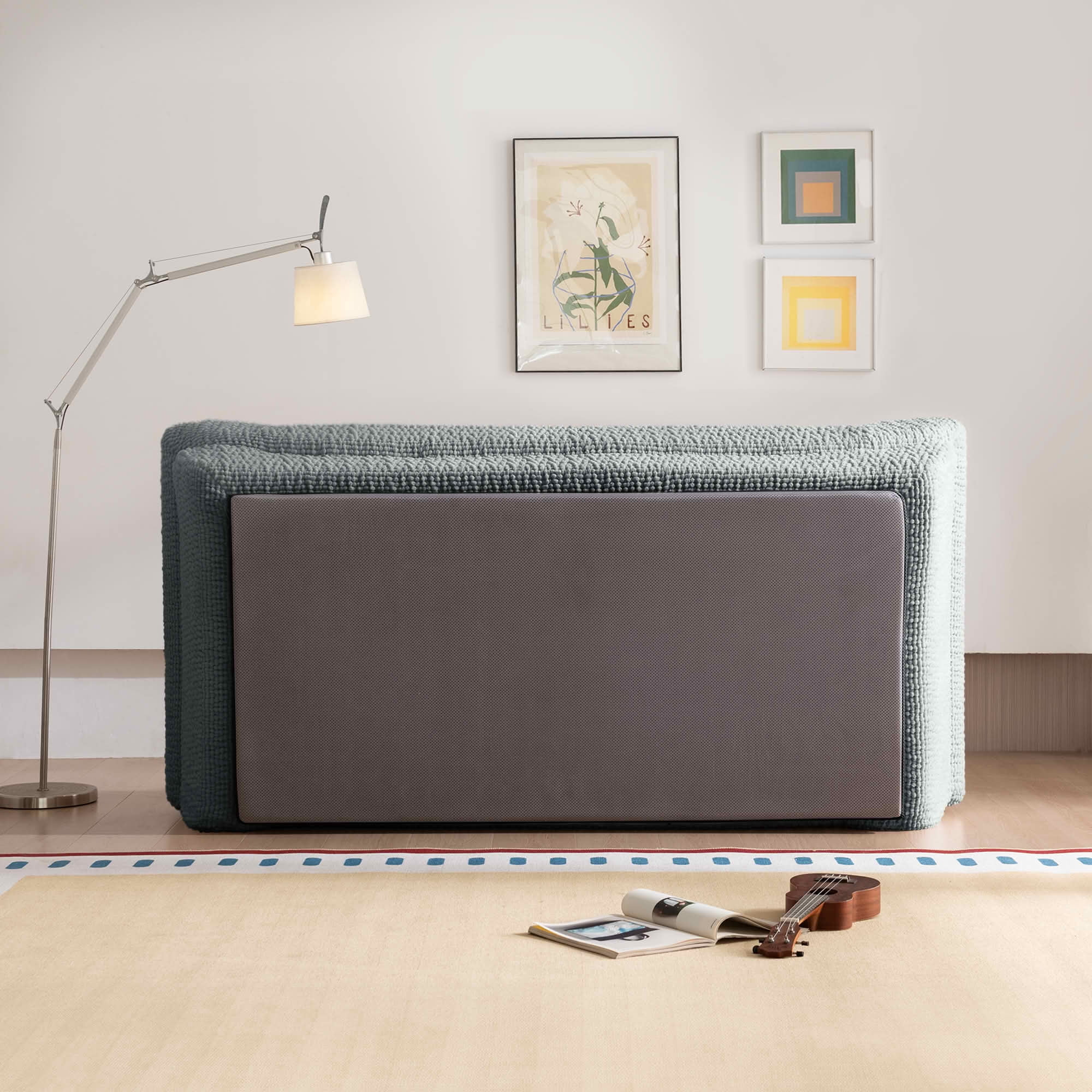 MAYEERTY Cloud Couch Compressed Corduroy Loveseat, 2-Seater Ergonomic High Back Sofa, Plush Cushioning, No Assembly, Boxed Sofa for Small Spaces