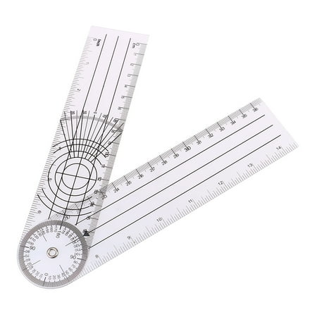 

1PC Multi-Ruler Goniometer Angle Medical Spinal Ruler 360 Degree Measuri WL
