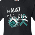 thumbnail image 4 of Inktastic Ovarian Cancer Awareness My Aunt is a Fighter Youth T-Shirt, 4 of 5