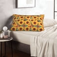 thumbnail image 6 of Pofeuu Colorful Bohemian Sunflower Print Polyester Microfiber Plush Pillowcases, Super Soft and Cozy Pillow Case Covers with Envelop Closure（Pillow core not included）-20"x30", 6 of 6