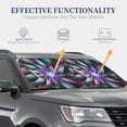 thumbnail image 4 of Vsdgher Colored Abstract Print Car Windshield Sun Shade, Reflective Sunshade Window Sunshade Sun Visor Protector Fit for Cars,Trucks,SUVs-Small, 4 of 6
