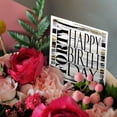 thumbnail image 3 of 3drose, Modern Black and Image of Gold Brush Stroke Fourty Happy Birthday, 6 Greeting Cards with Envelopes, 3 of 7