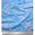 thumbnail image 1 of Soimoi Polyester Crepe Fabric Flower Artistic Fabric Prints by Yard 42 Inch Wide, 1 of 3
