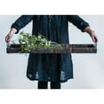 thumbnail image 4 of 3R Studios Black Rattan and Wood Tray with Handles, 4 of 4