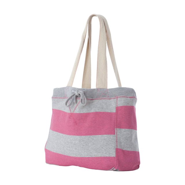 Malibu Sunny SoCal Pro-Weave Beach Comber Bag, Heather Pink