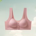 thumbnail image 4 of Gkeoshab Bras for Women Women's Casual Comfort Front Closure Bra Soft Skin-Friendly Non-Wired Bralette for Mature Ladies Red 46, 4 of 4
