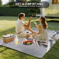 thumbnail image 4 of Outdoor Rug 6x9 ft Snowy Owl Waterproof Outdoor Patio Rug Mat Non Slip Outside Area Rugs Carpet for RV,Camping,Porch,Deck,Pool,Balconybackyard,Winter Owl on Tree Branch, 4 of 9