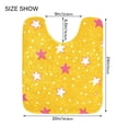 thumbnail image 5 of Yayeee Bath Rugs for Bathroom Floor Set of 2 Non Slip Fluffy Soft Absorbent Mat, White Stars, 5 of 7