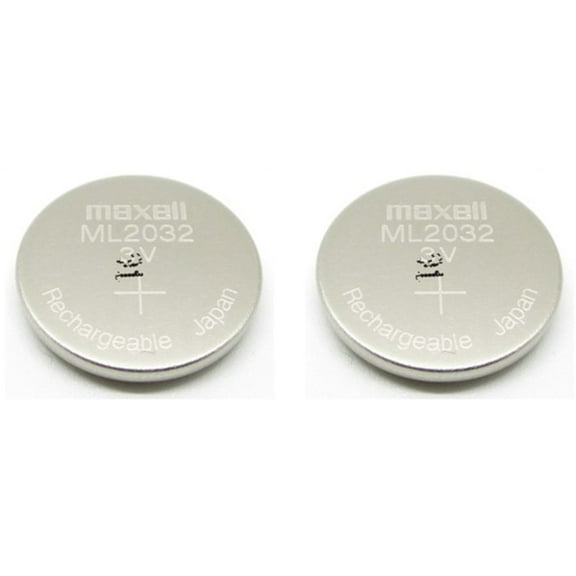 The Battery Supplier Maxell ML2032 2032 2 Lithium Rechargeable Coin Cell Battery 3V Japan