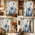 thumbnail image 5 of Shower Curtains for Bathroom-36"x72",Watercolor Thanksgiving Pumpkin Waterproof Bath Curtain Grommet Shower Curtain Set with Hooks, 5 of 9