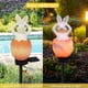 thumbnail image 2 of Ndcxsfigh Lámpara Enchufe Tierra Conejo Alimentada Por Solar LED Resina para Patio Pascua (naranja), 2 of 9