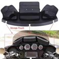 thumbnail image 1 of Motorcycle 3-Pocket Windshield Batwing Fairing Pouch Bag For Harley Touring Electra Street Glide Windshield Bags 2014-, 1 of 5