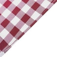 thumbnail image 3 of BalsaCircle Patriotic Veterans Day 90" Burgundy Round Tablecloth Gingham Checkered Polyester Washable 4th of July Linen, 3 of 7