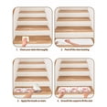 thumbnail image 5 of Stair Treads for Wooden Steps, Pink Mushroom Peel and Stick Stair Treads with Reusable Adhesive, Spring Botanical Floral Summer Non Slip Indoor Stairs Runner Rugs Mats for Elders Dogs 8"x30" 4PCS, 5 of 7