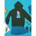 thumbnail image 3 of Penguin Holding Coffee Hoodie Juniors -Image by Shutterstock,  Medium, 3 of 4