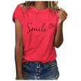 thumbnail image 1 of Mode Printemps Chemises Décontractées à Manches Longues Col Rond pour Femmes Imprimé Floral Manches Courtes Chemises à Manches Longues pour Superposition T-Shirt Blouse Haut, 1 of 6