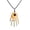 White, variant on Halloween Skeleton Led Light Up Necklace 4 Inch Spooky Eyeball Accessory for Gothic Halloween Party Decor, 1 Pack