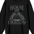 thumbnail image 2 of House Of The Dragon Logo Men's Black Long Sleeve Sweatshirt-Large, 2 of 3