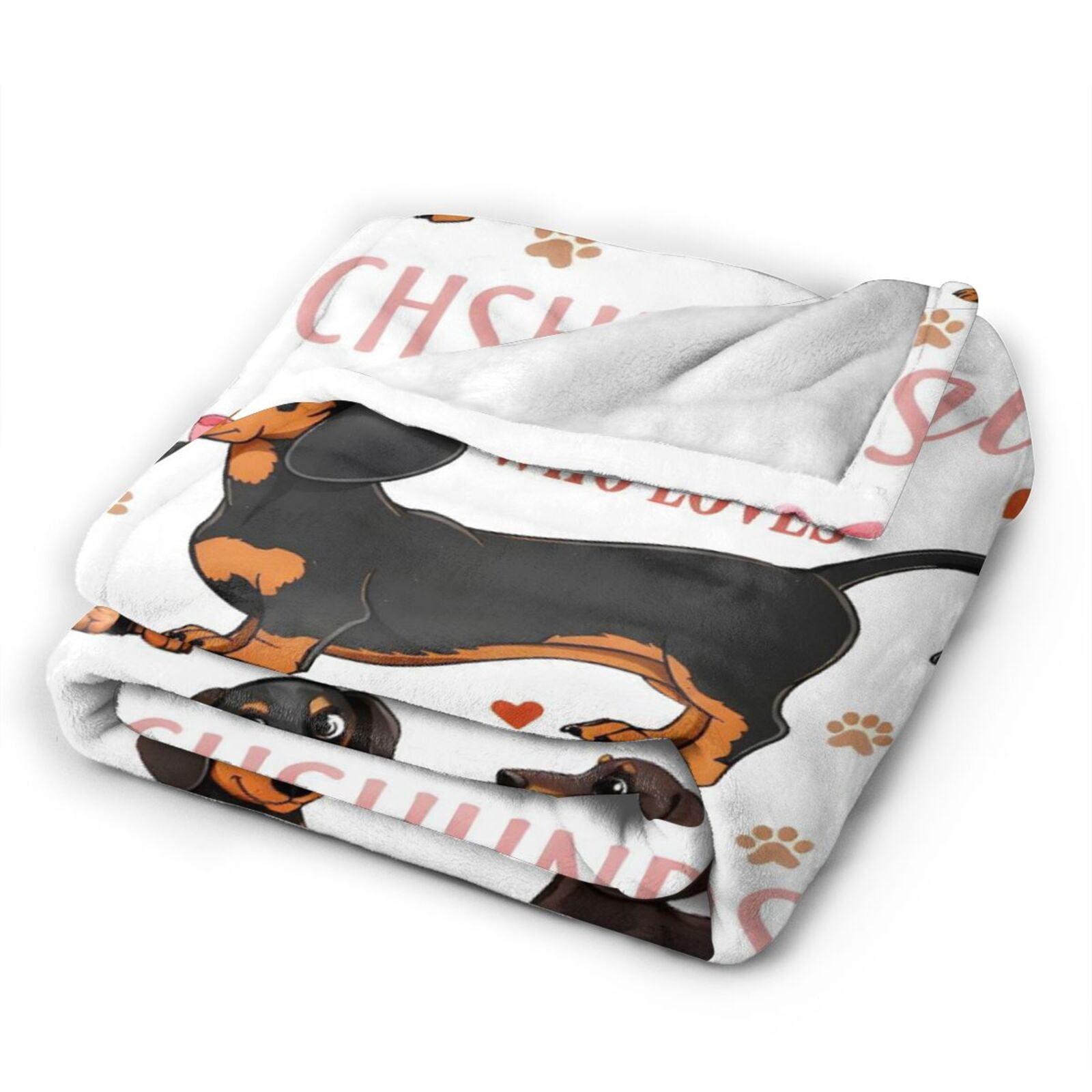 Dachshund Gifts for Women, Wiener Dog Gifts for Girl, Weiner Dog Blanket for Women, Just A Girl Who Love Dachshunds, Dachshund Blanket for Girls 80x60