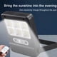 thumbnail image 5 of Xihbxyly Ofertas Del Prime Day de Hoy Paneles Solares, Exteriores, Sensores, Paneles Solares Ip65, 3 Mods, Control Remotors, Cercas, Jardines, Patios, Etc., 5 of 7