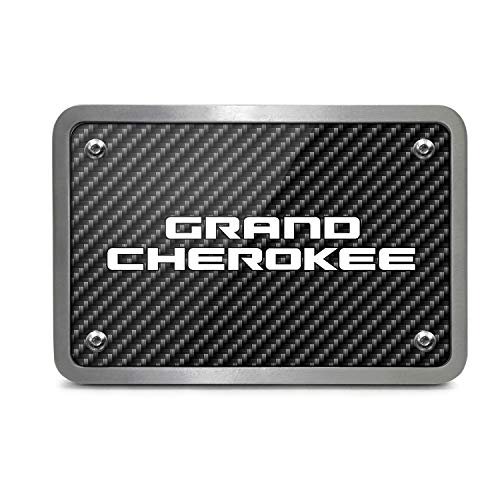 Jeep Grand Cherokee UV Graphic Carbon Fiber Look Thick Solid Billet Aluminum 2 inch Tow Hitch