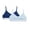 Navy Eclipse/ Lilac, variant on Women's Hanes DHO101 Triangle Bralette - 2 pack (White/Light Buff XL)