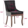 thumbnail image 3 of KISRAIS Dining Chairs Set of 2, Upholstered Side Chairs Farmhouse Solid Wood Kitchen Dining Room Chairs with Nailheads Legs, 3 of 12