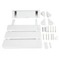 thumbnail image 2 of Wall Mounted Drop-leaf Shower Seat Foldable Bathroom Wall Mounted Shower Bench for Home Sauna Room Use White, 2 of 7
