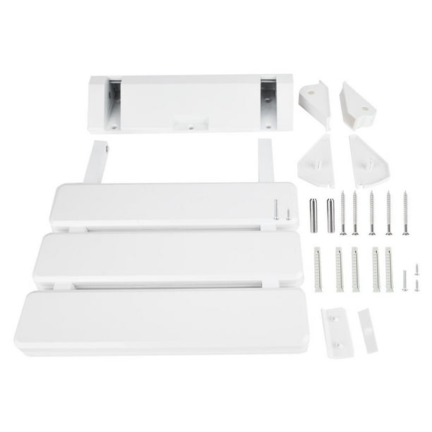 Asiento De Ducha De Hoja Abatible Montado En La Pared Banco De Baño Plegable Para Uso En La Sala De Sauna En El Hogar Blanco Scienceny AF000261-00