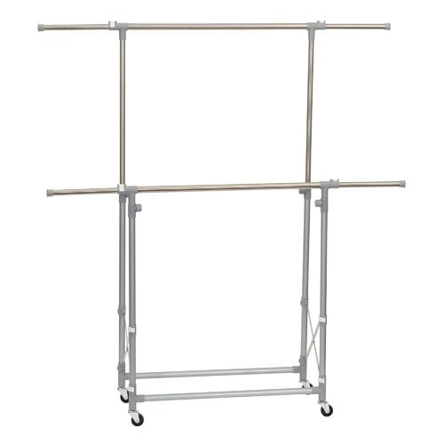 Household Essentials 52'' Dual Arm Adjustable Folding Garment Rack