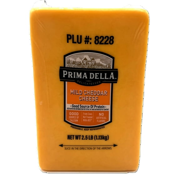 Prima Della Mild Cheddar Cheese, Deli-Sliced (Refrigerated)