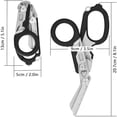thumbnail image 3 of Trauma Shears 6 in 1 Multifunctional Foldable Emergency Response Shears with Protective Scissors Trauma Scissors for Outdoor Camping, 3 of 5