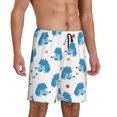 thumbnail image 2 of Kdxio Cartoon Poodle Dog Print Mens Sleep Shorts Bottoms Soft Comfy Pajama Wear Pants with Drawstring Pockets, 2 of 7