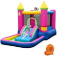 thumbnail image 1 of Patiojoy Kids Inflatable Bounce House Princess-themed Bouncy Castle with Slide Blow-up Bouncer with 520W Blower, 1 of 8
