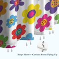 thumbnail image 6 of Pioneer Flower Floral Print Pattern Shower Curtain 72"x72", Bathroom Decorative Shower Curtain Set with 12 Hooks, Waterproof Washable, 6 of 6