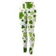 thumbnail image 6 of BOOMILK Leggings for Women St. Patrick's Day Shamrock Print Trendy High Waist Workout Leggings Slim Stretch Yoga Pants Green, 6 of 6