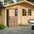 thumbnail image 2 of Costway 2 Pcs Jardinière Surélevée Galvanisée pour Extérieur Bac à Plantes Support de Bois de Chauffage Porte-Bûches, 2 of 10