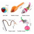 thumbnail image 4 of Coloody 21PCS Cat Toys Kitten Toys Set,Interactive Catnip Toys Incl Cat Tunnel, Cat Feather Teaser Wand, Chew Sticks,Mice,Variety of Balls and Bells for Indoor & Outdoor Playing-Purple, 4 of 7