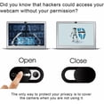 thumbnail image 4 of Webcam Cover Slide，Ultra-Thin Webcam Cover Slide for Laptop, MacBook, PC, Cell Phone and More Accessories，Protect Your Privacy and Security(Black), 4 of 6
