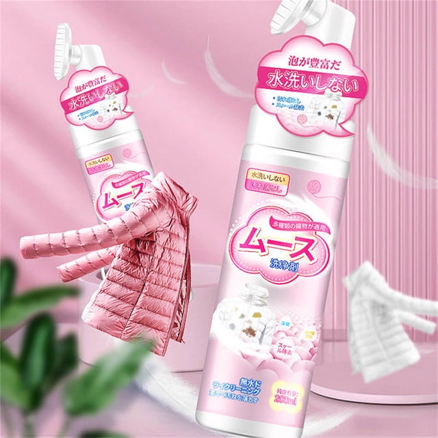 onlyliua Ofertas Semanales Agentes de Limpieza En Seco para Chaquetas de Plumas, Limpiador En Agua En Aerosol, para Lavar Manchas, Manchas de Aceite, Espuma Limpiadora para Lavar Ropa, 200 Ml